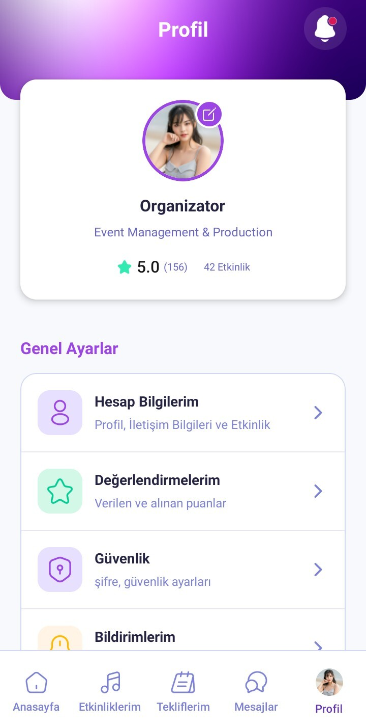 Profilim Kısmı
