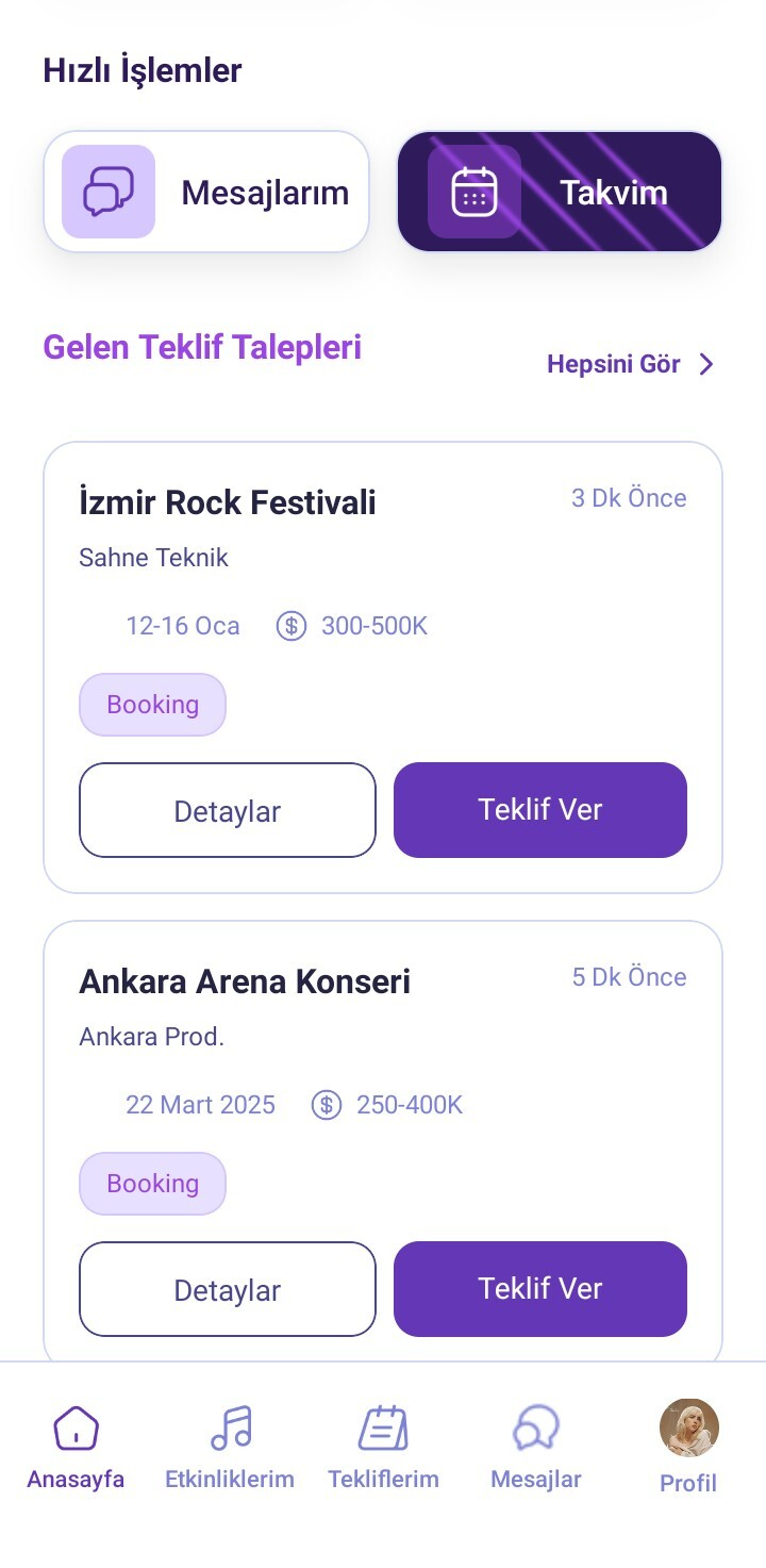 Hizmet Sağlayıcısı Hızlı İşlemler Bölümü